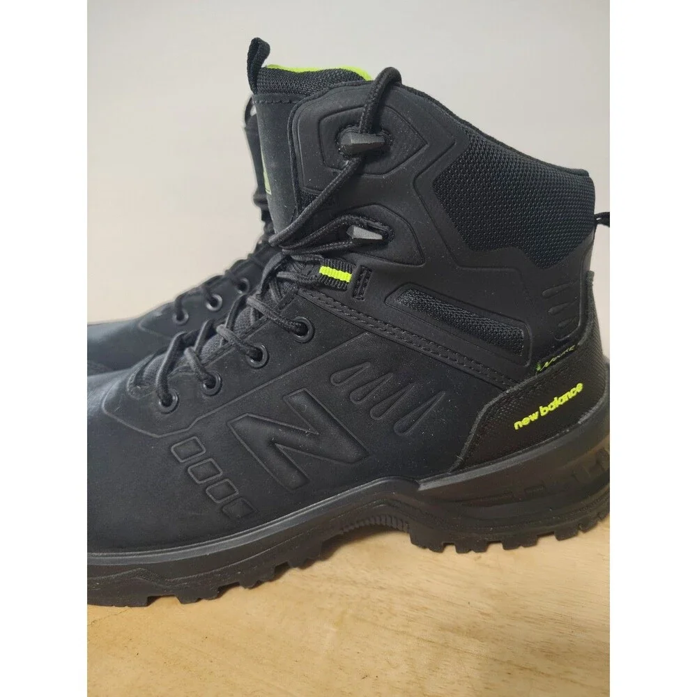 New Balance Calibre Men's Composite Toe Side Zip Boots, Black Size 12 EU 46.5
